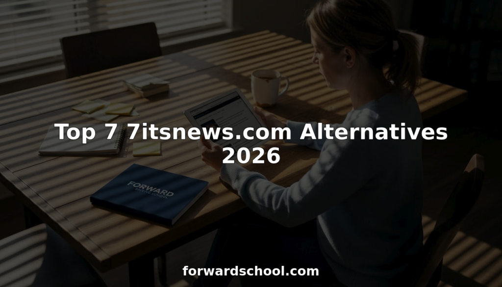 Person compares news aggregator alternatives at home